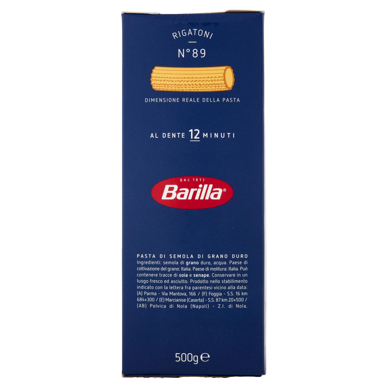 Rigatoni n. 89 pasta di semola di grano duro 500 gr - Immagine 11