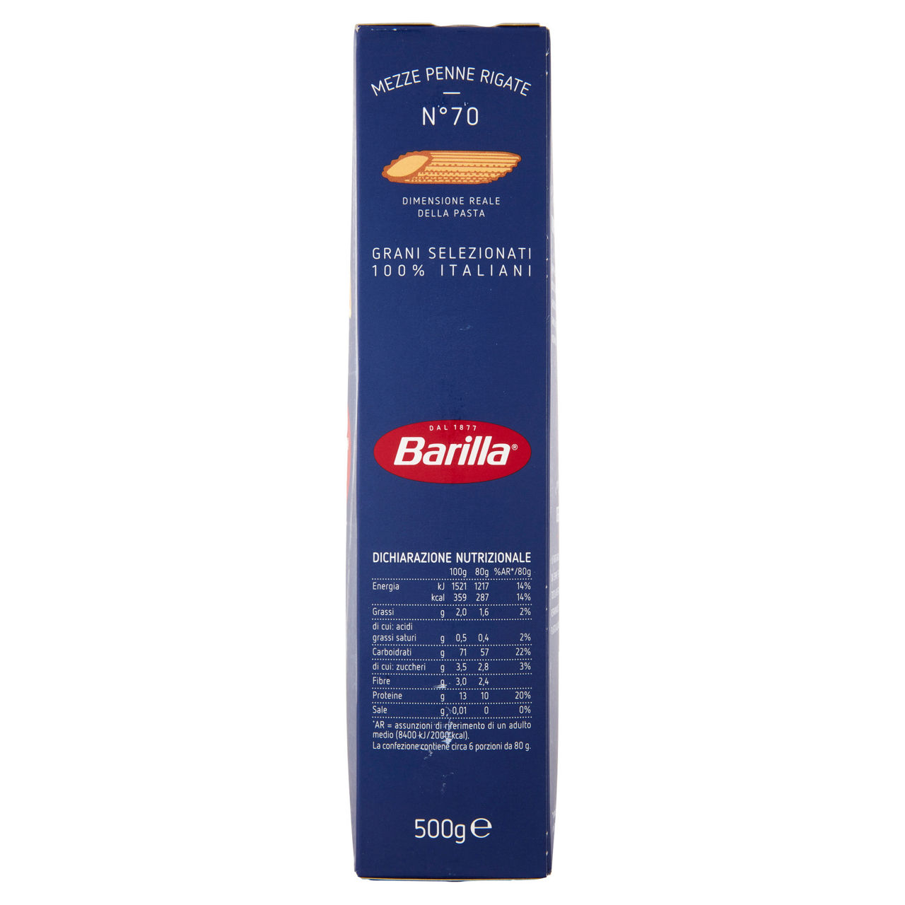 Mezze penne rigate n. 70 pasta di semola di grano duro 500 gr - Immagine 21
