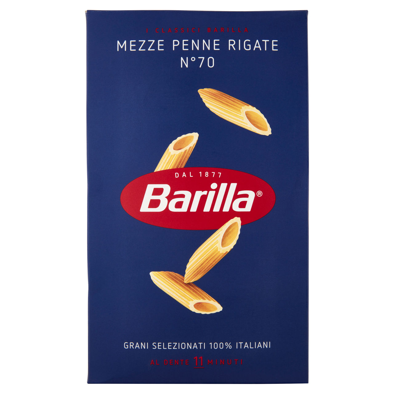 Mezze penne rigate n. 70 pasta di semola di grano duro 500 gr