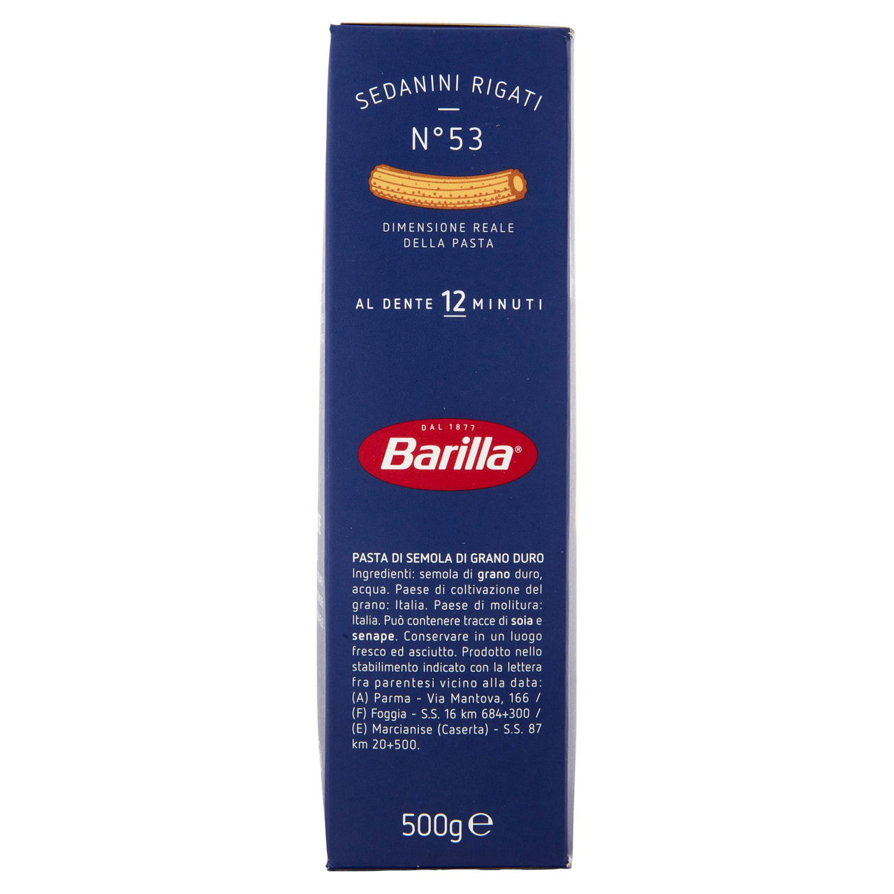 Sedanini rigati n. 53 pasta di semola di grano duro 500 gr - Immagine 11