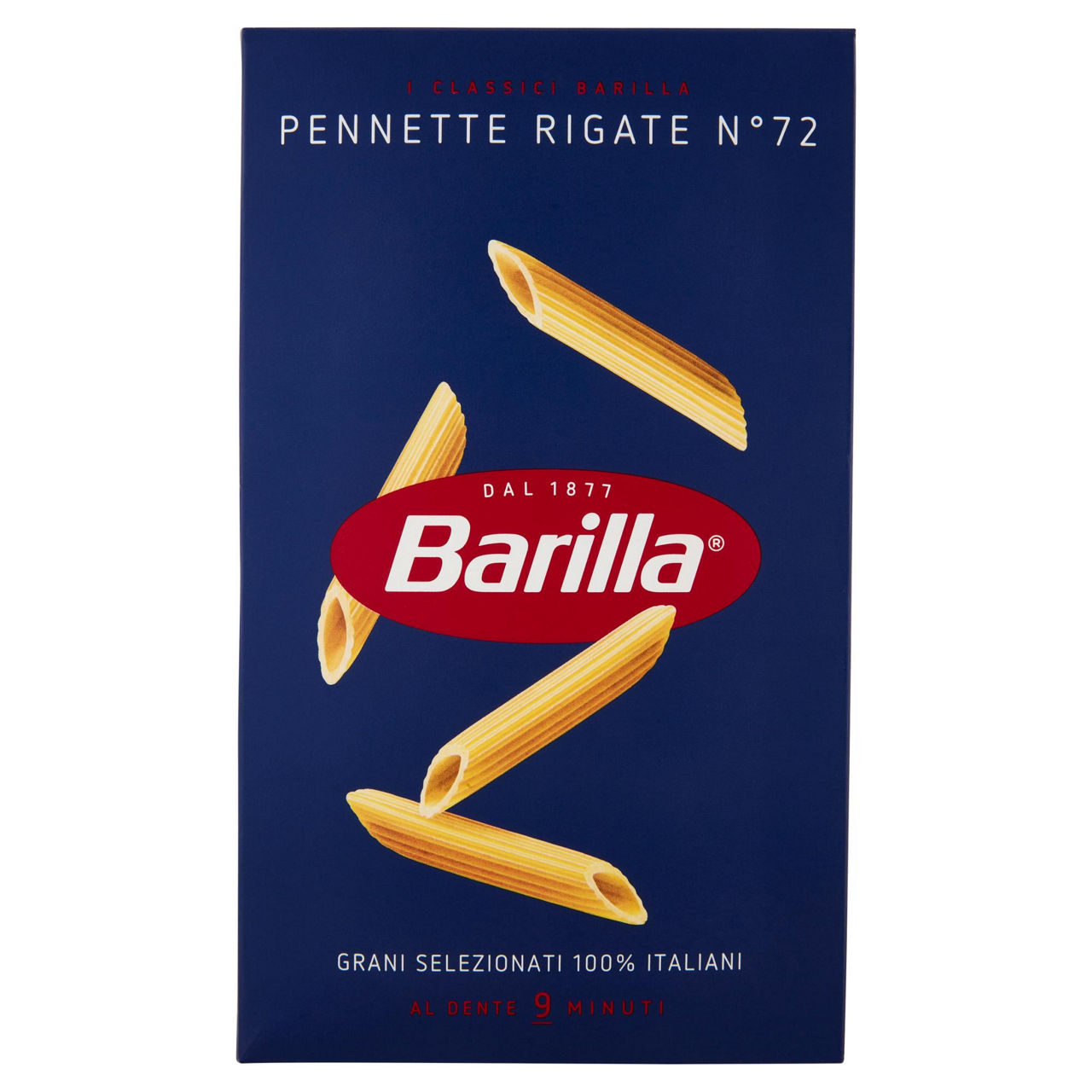 Pennette rigate n. 72 pasta di semola di grano duro 500 gr