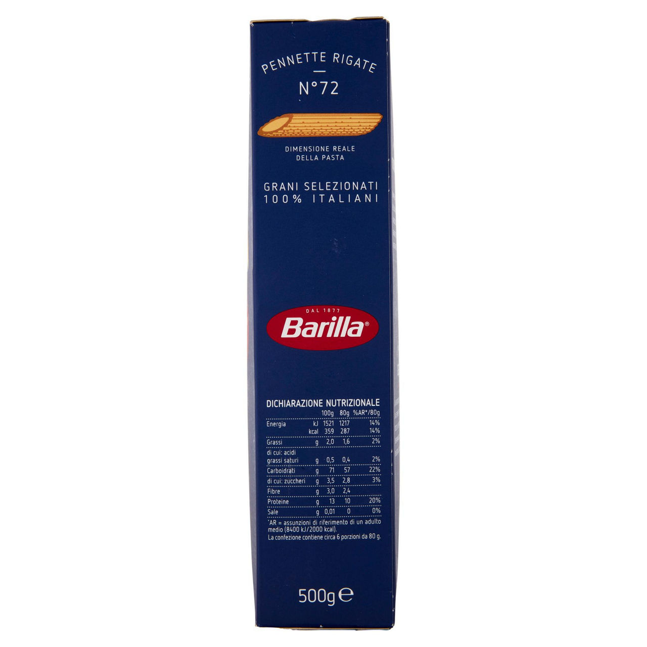 Pennette rigate n. 72 pasta di semola di grano duro 500 gr - Immagine 51