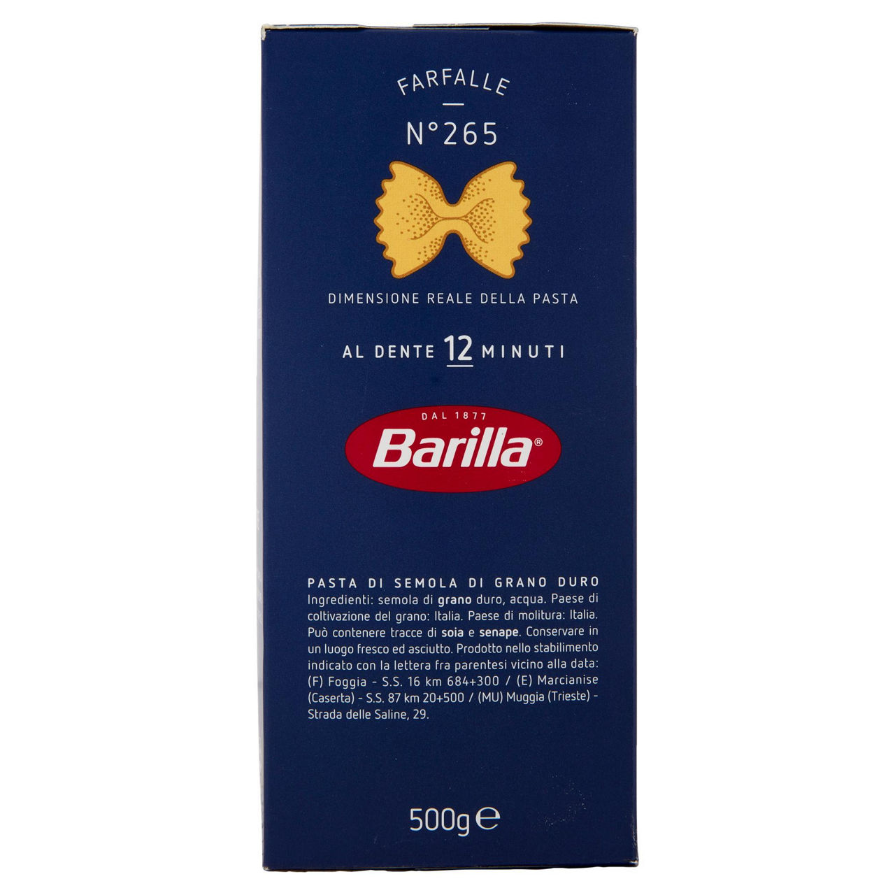 Farfalle n. 265 pasta di semola di grano duro 500 gr - Immagine 21