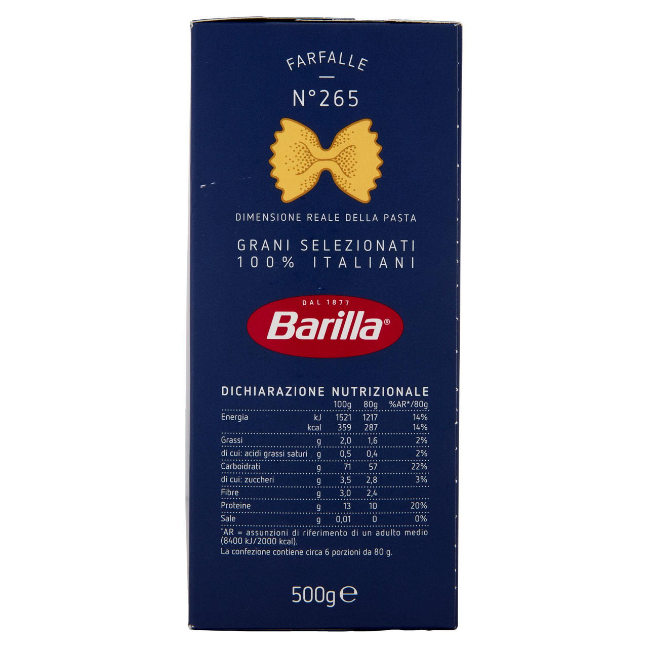 Farfalle n. 265 pasta di semola di grano duro 500 gr - Immagine 31