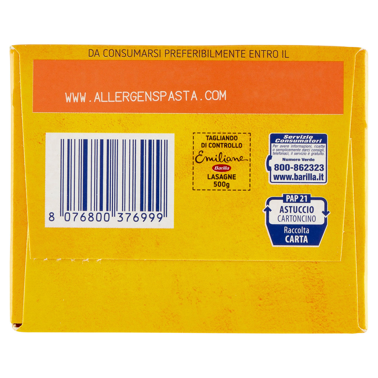 Pasta all'uovo lasagne gialle n.199 500 gr - Immagine 11
