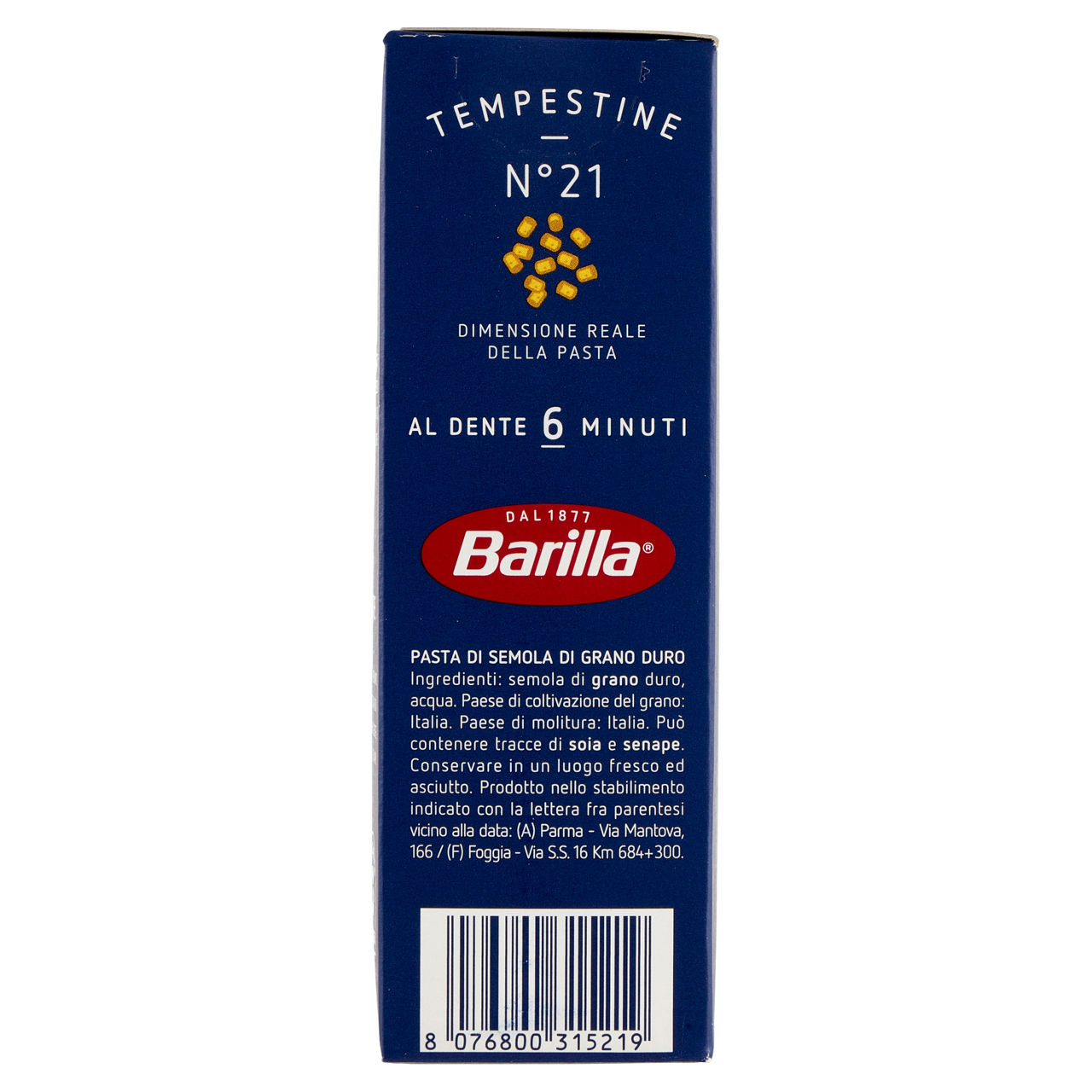 Tempestine n. 21 pasta di semola di grano duro 500 gr - Immagine 21