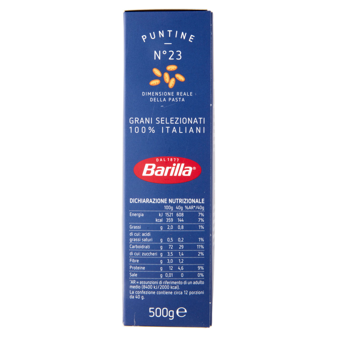 Puntine n. 23 pasta di semola di grano duro 500 gr - Immagine 21