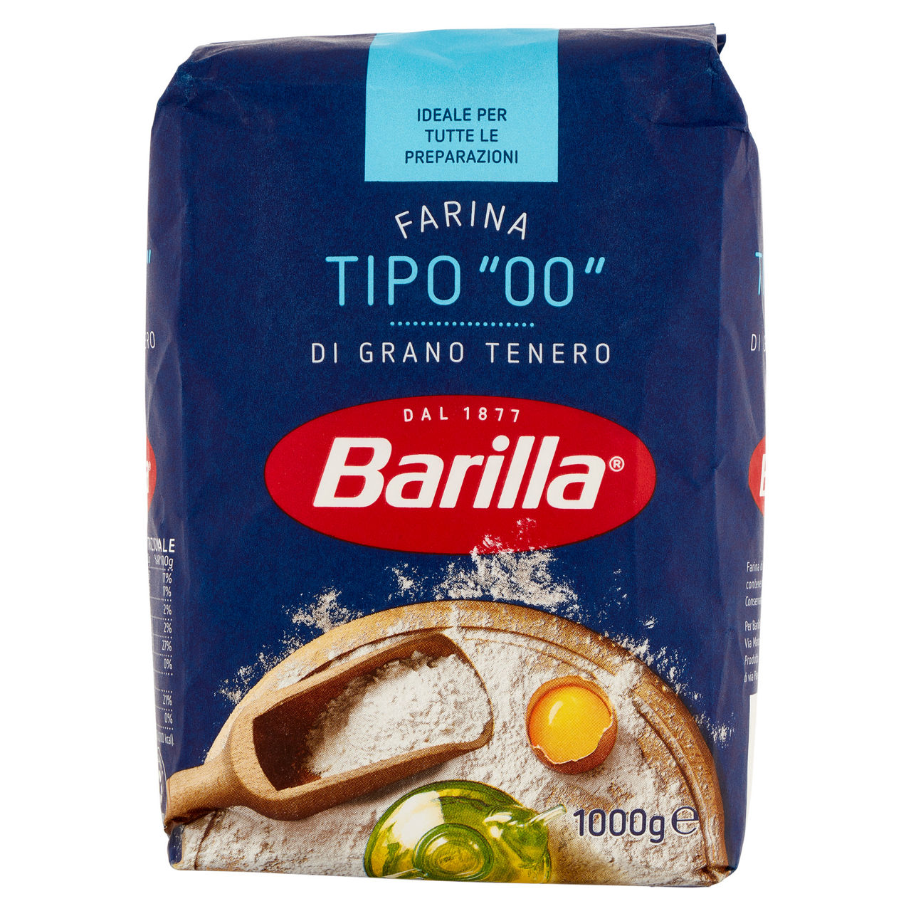 Farina tipo 00 di grano tenero barilla sacchetto  kg.1 - Immagine 01