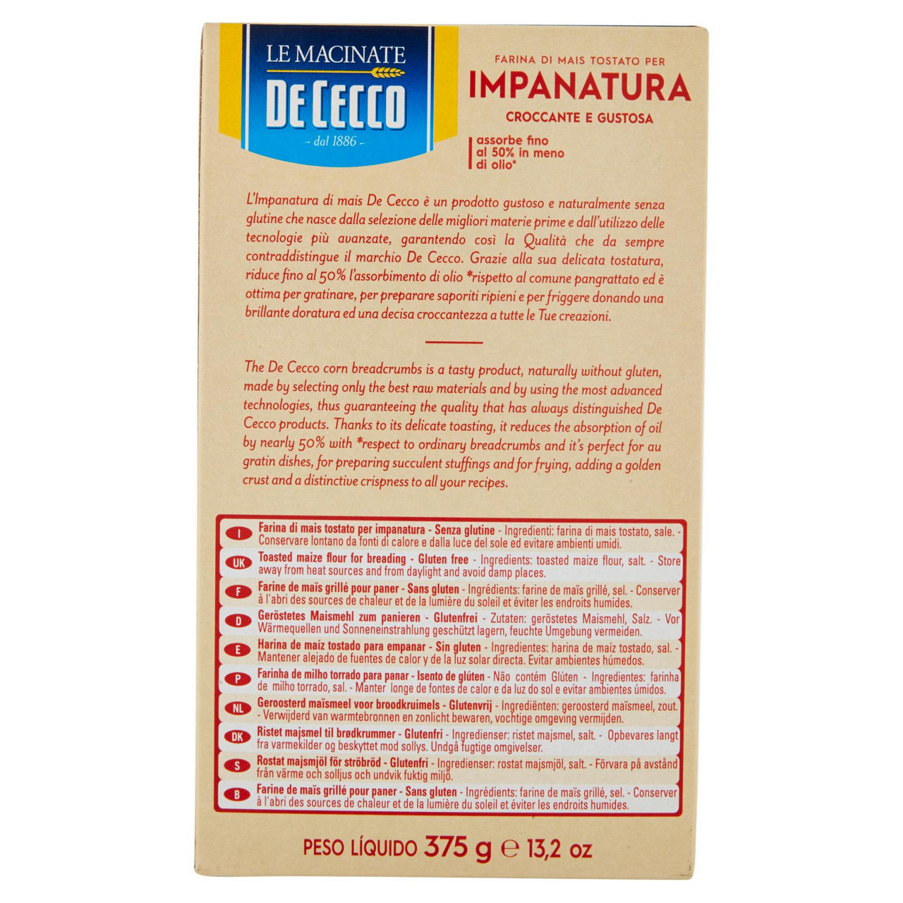 Farina di mais tostato per impanatura 375 gr - Immagine 51