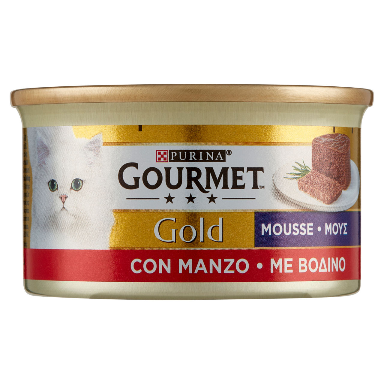 Umido per gatti mousse con manzo 85 gr - Immagine 01