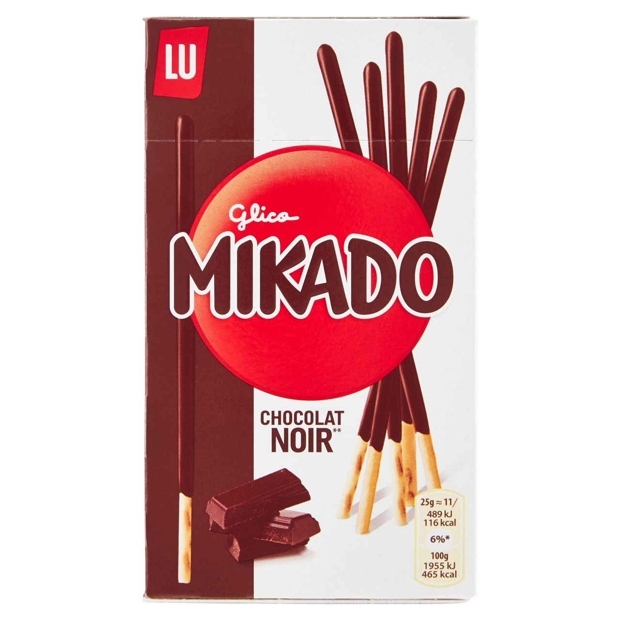 Biscotto Mikado ricoperto di cioccolato fondente 75 gr