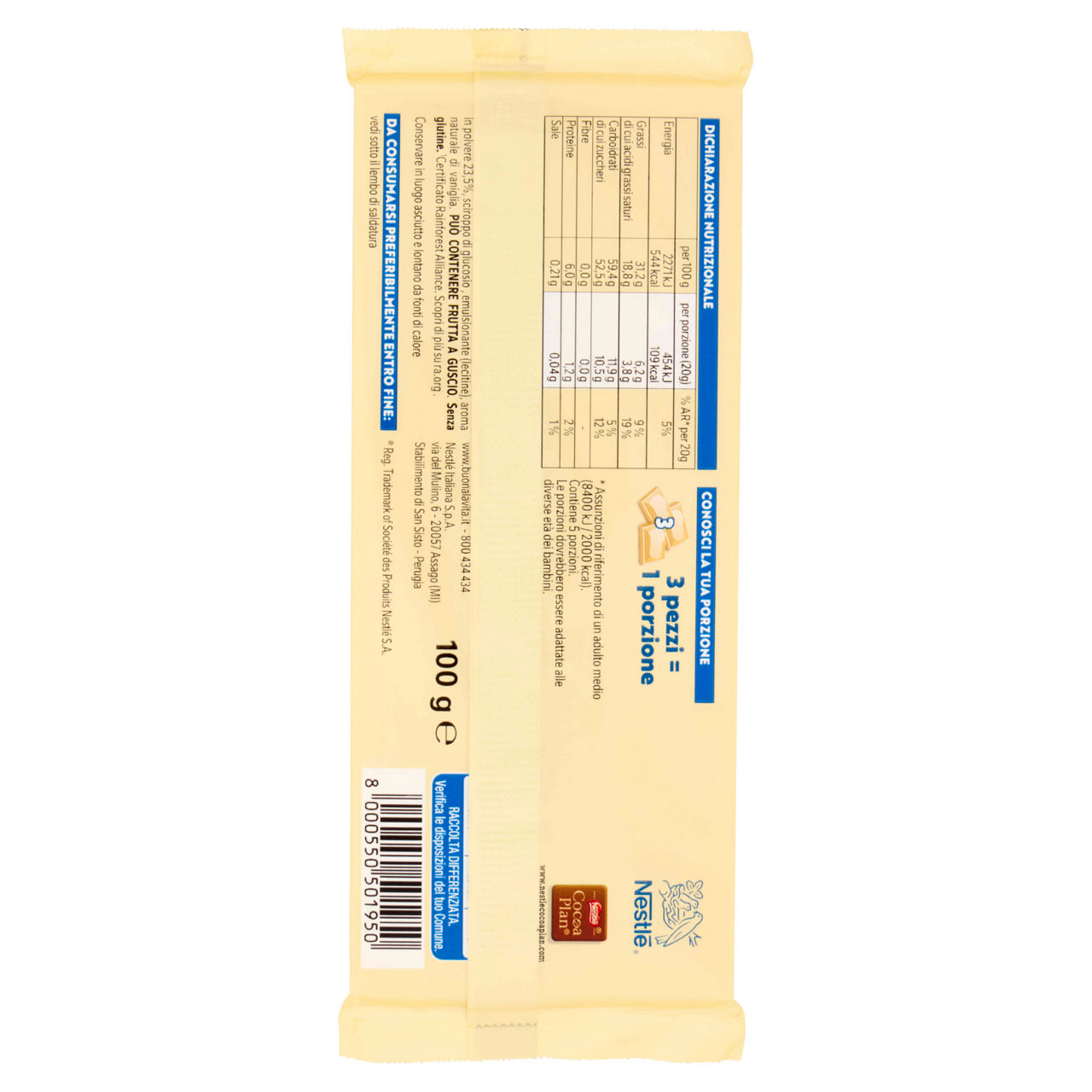 Tavoletta di cioccolato bianco 100 gr - Immagine 41