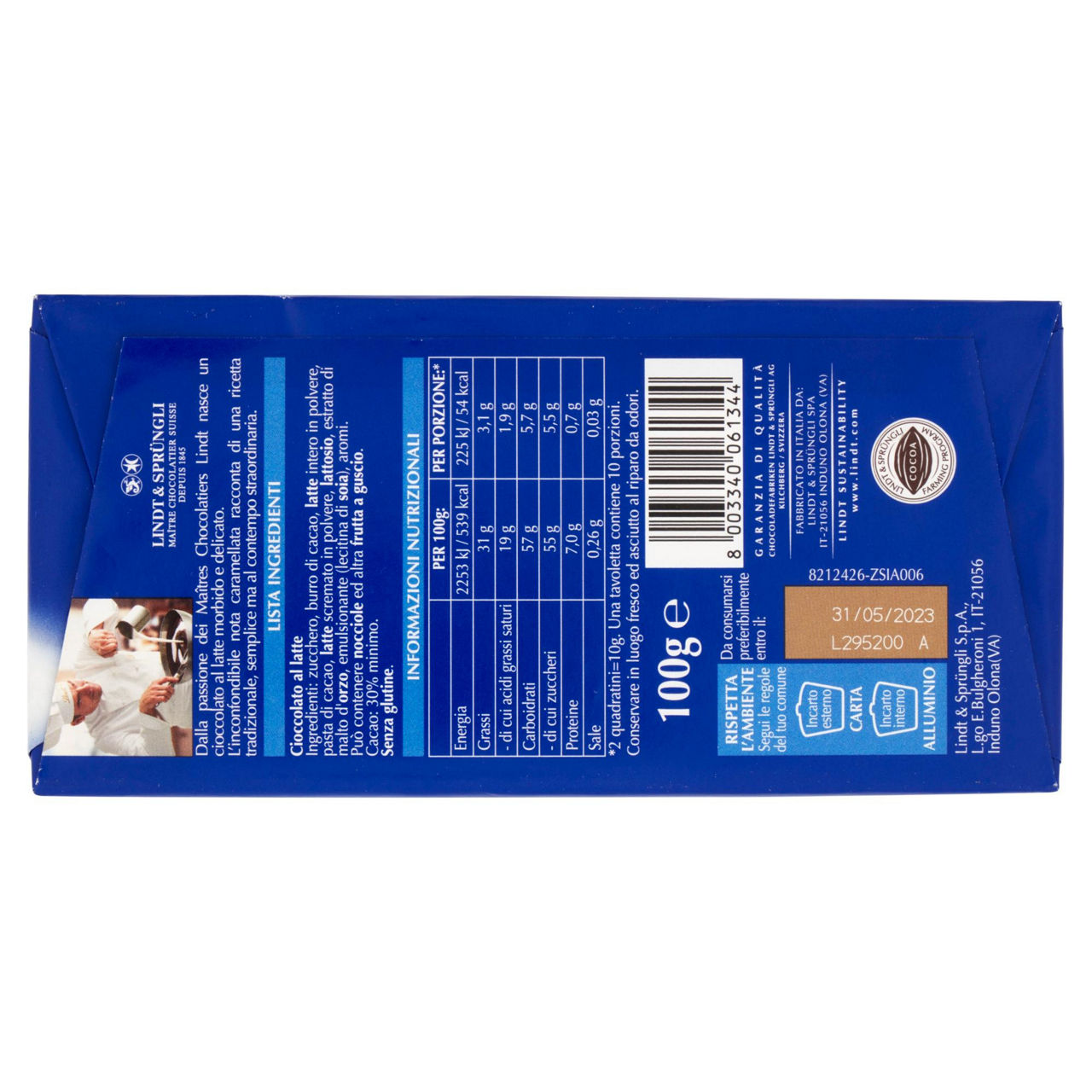Tavoletta cioccolato al latte 100 gr - Immagine 11