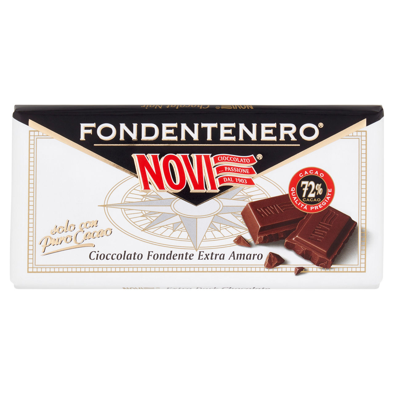 Tavoletta di cioccolato fondente 72% 100 gr - Immagine 01