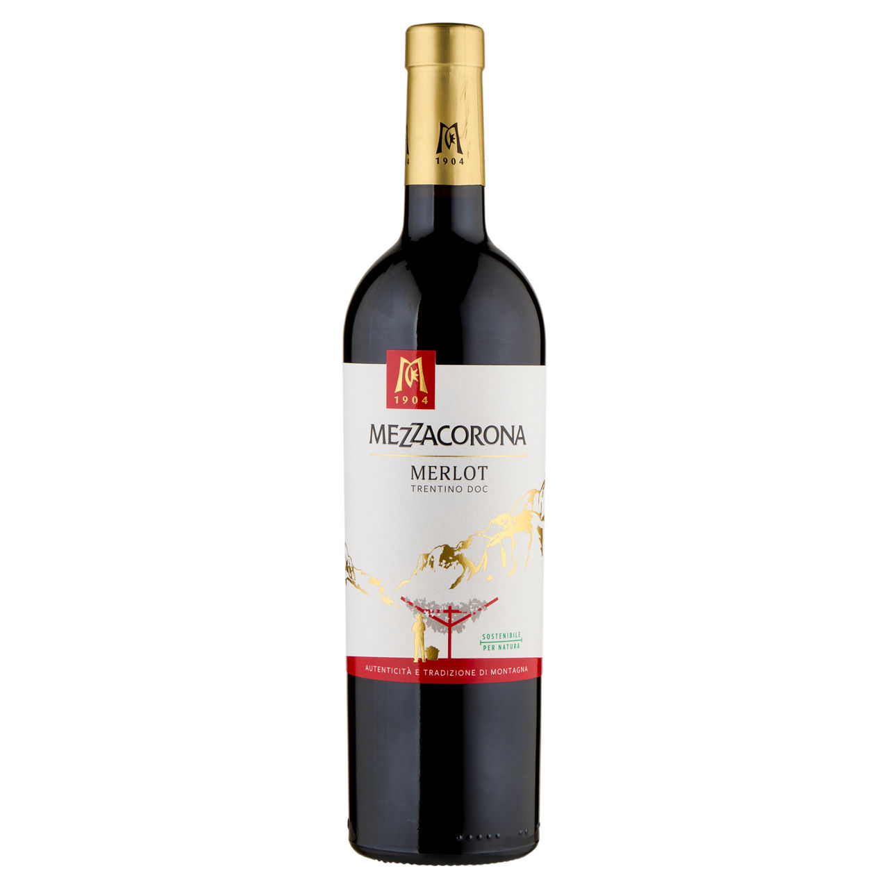 Vino rosso Merlot Trentino DOC 750 ml - Immagine 01