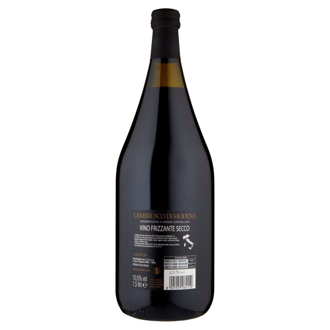 Vino rosso Lambrusco di Modena DOC secco 1,5 lt - Immagine 31