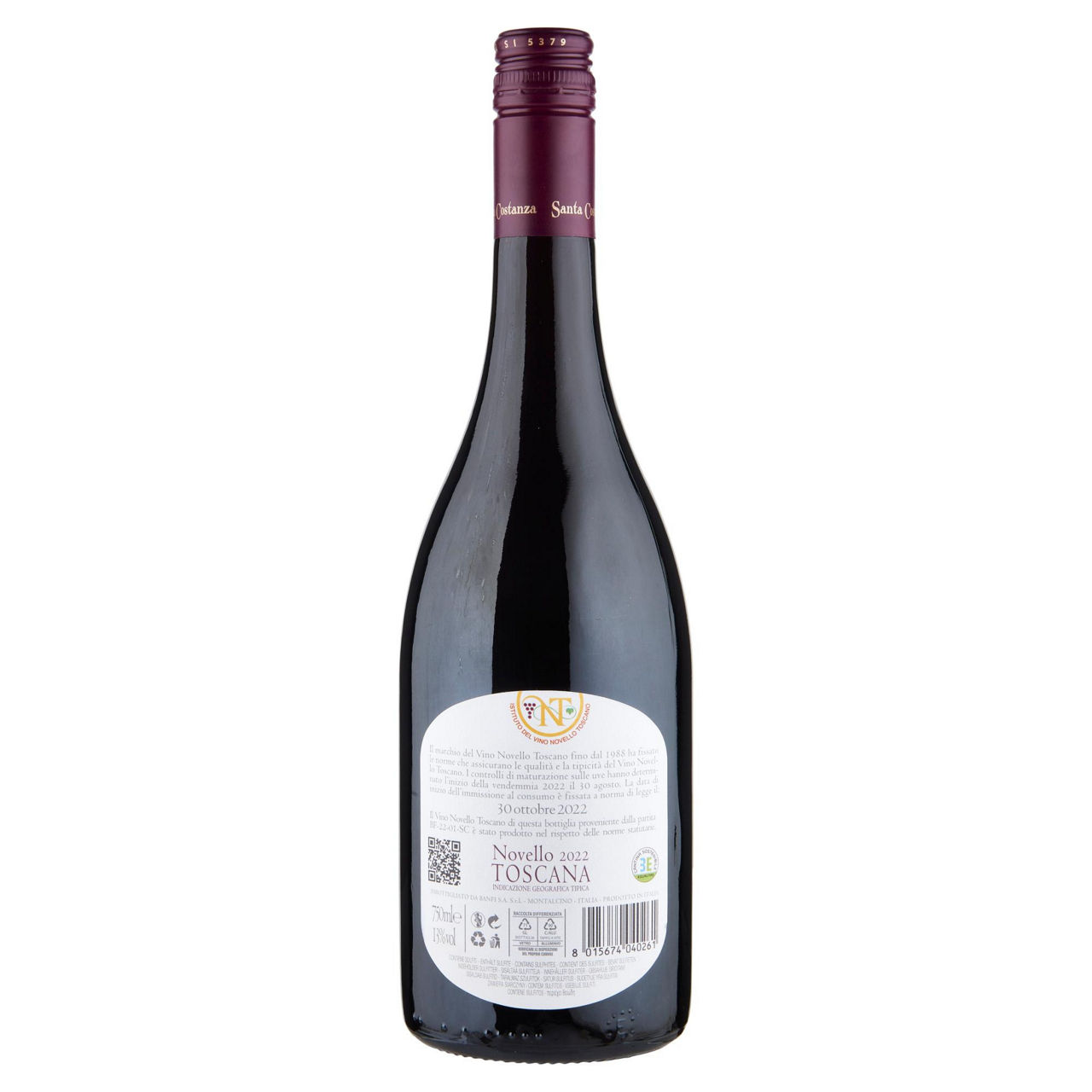 Vino rosso novello santa costanza igt 750 ml - Immagine 11