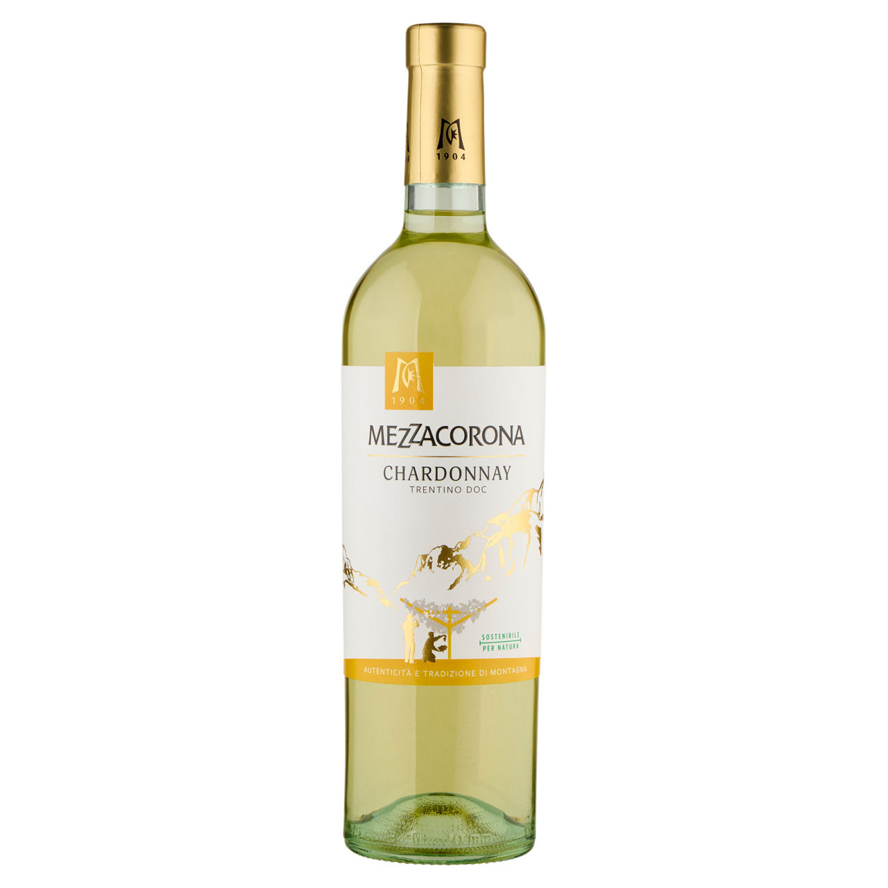 Vino bianco Chardonnay Trentino DOC 750 ml - Immagine 01