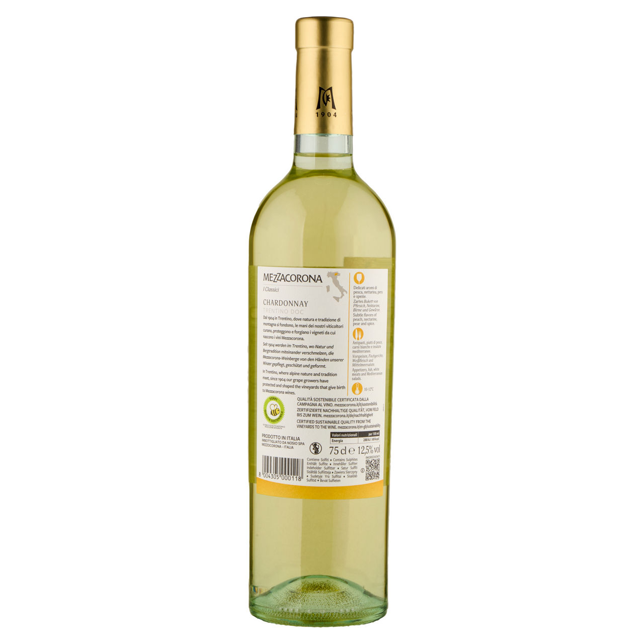 Vino bianco Chardonnay Trentino DOC 750 ml - Immagine 31