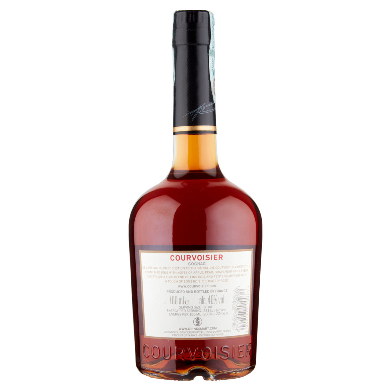 Cognac courvoisier v.s. 40 gradi bottiglia  ml 700 - Immagine 11