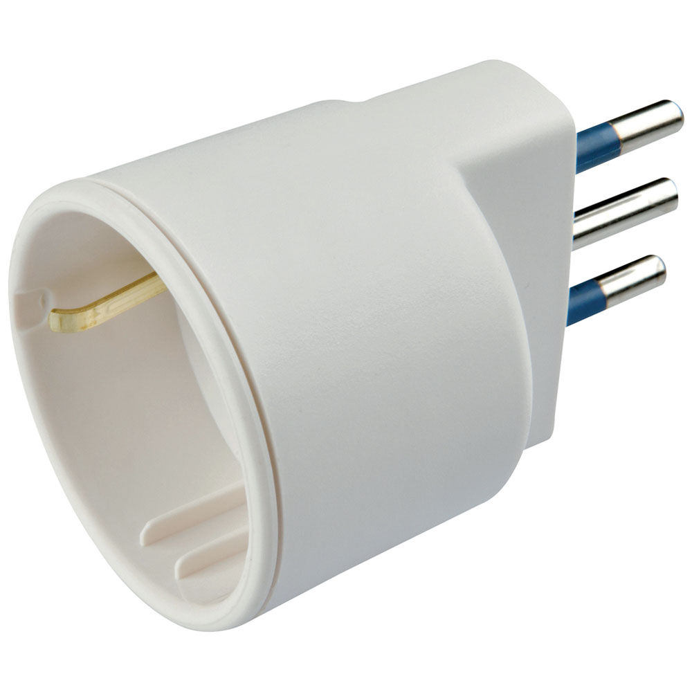 Adattatore con spina 10 a 2p+t e presa 16 a 2p