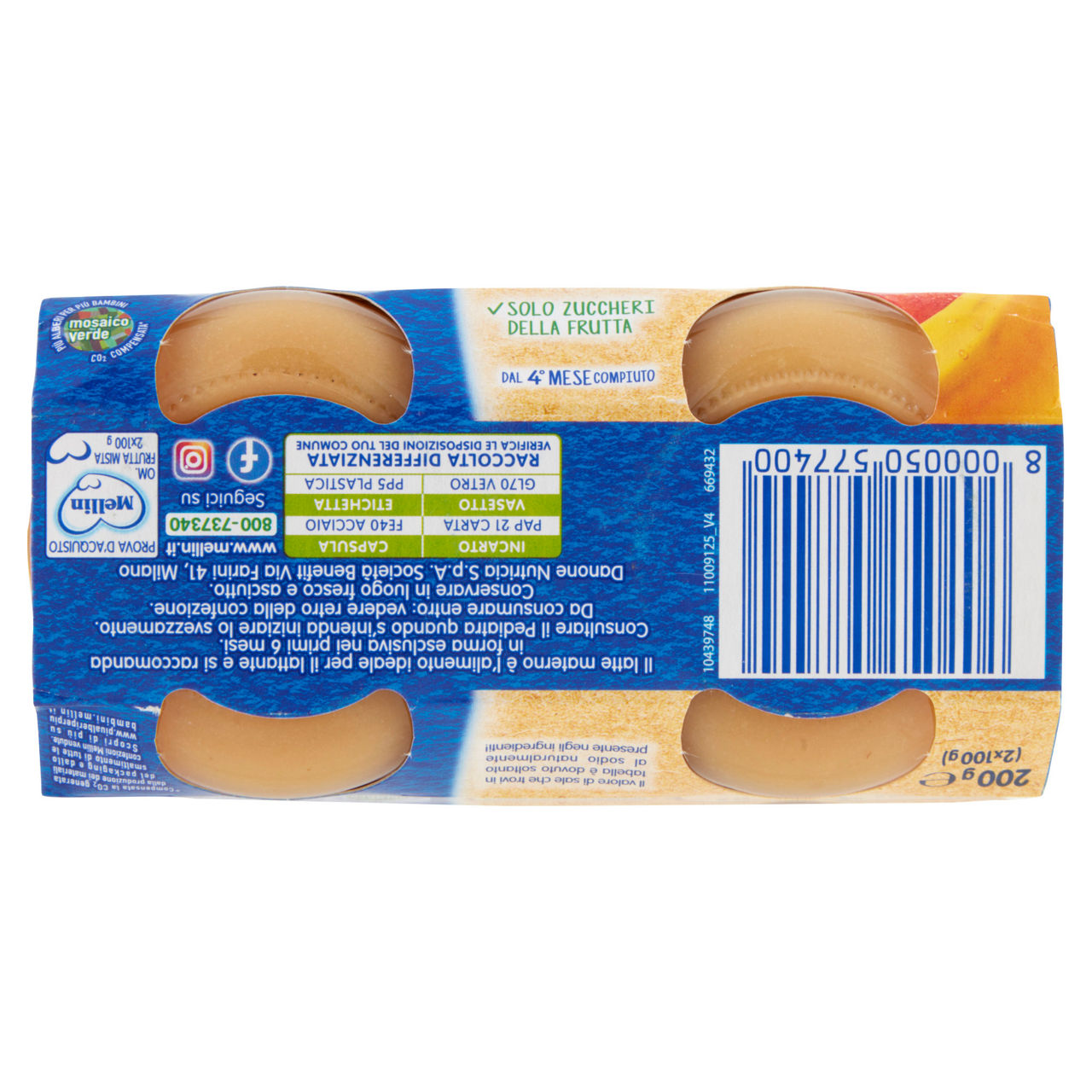Omogeneizzato di frutta mista 2  pz x 100 gr - Immagine 11
