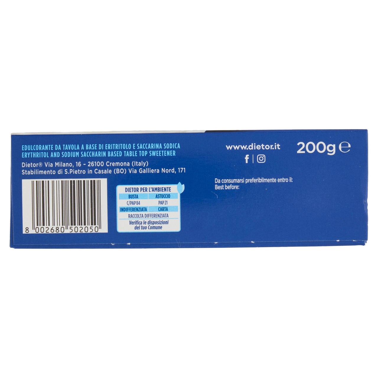 Dolcificante edulcorante 2 pz 200 gr - Immagine 11