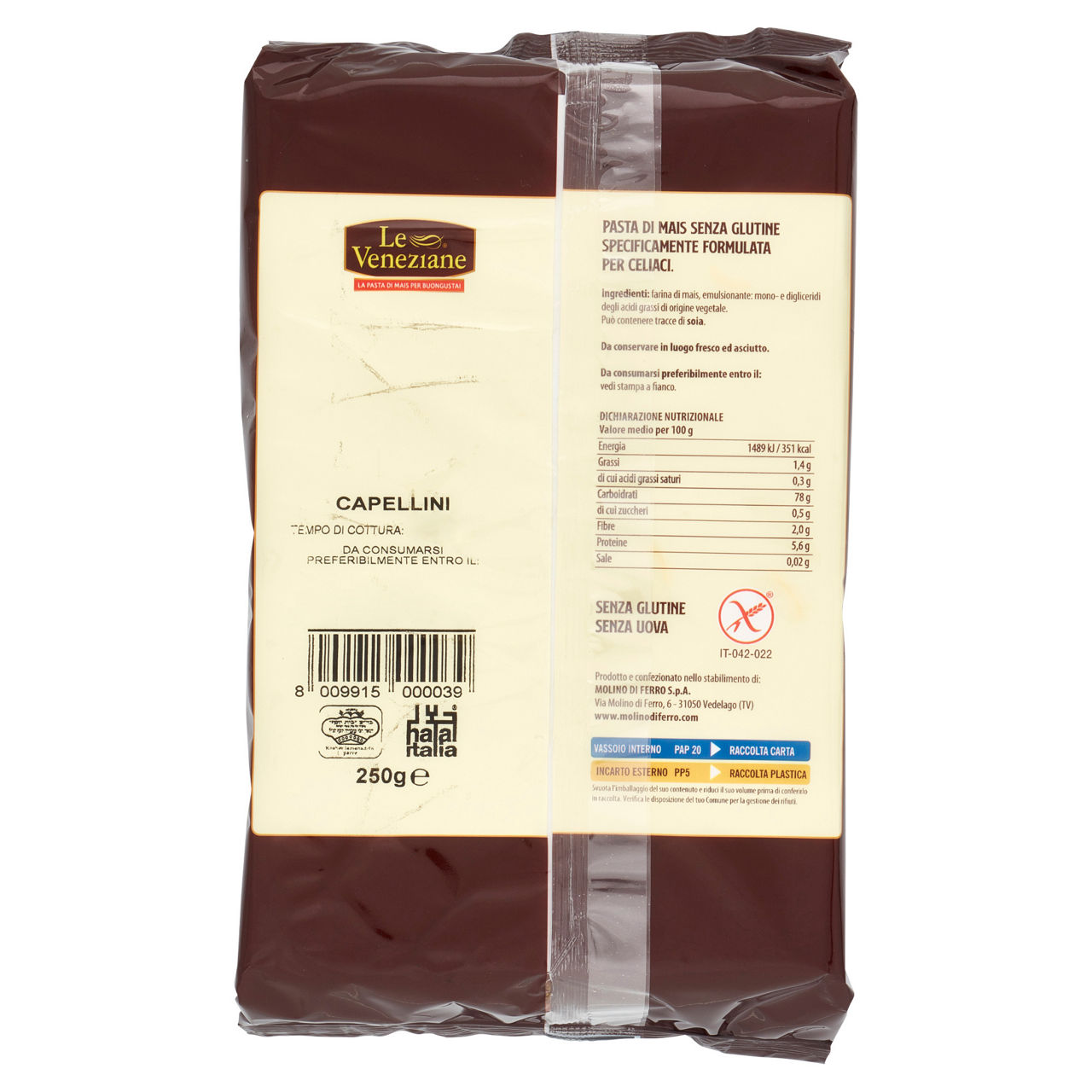 Capellini pasta di mais senza glutine 250 gr - Immagine 21