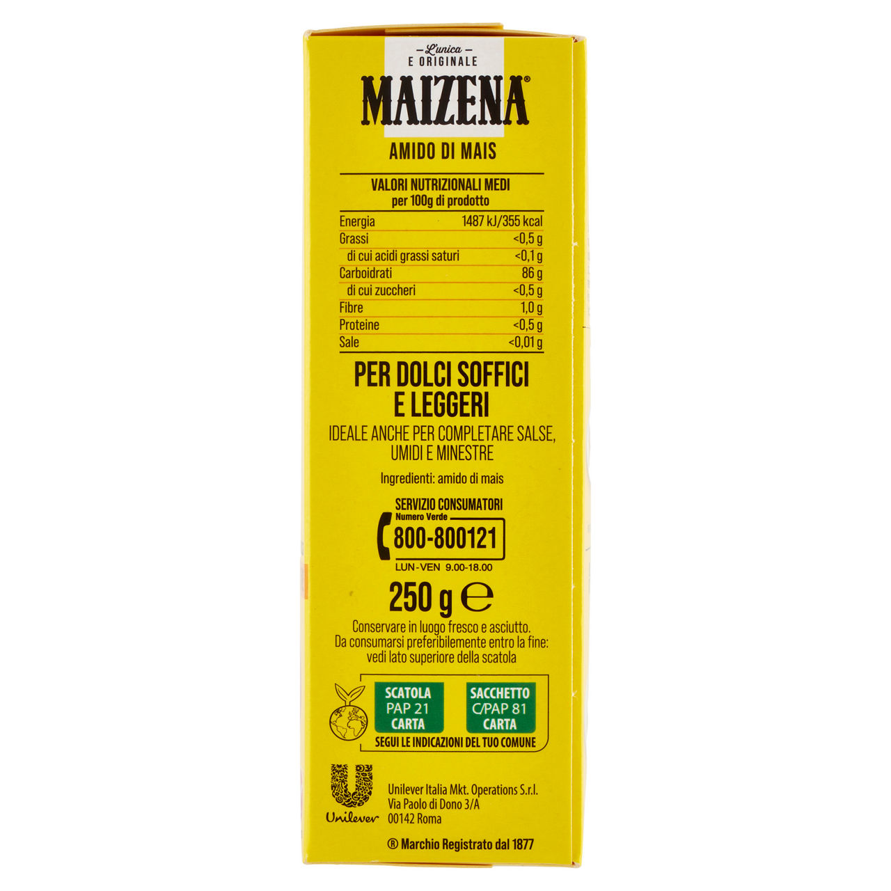 Maizena amido di mais 250 gr - Immagine 31