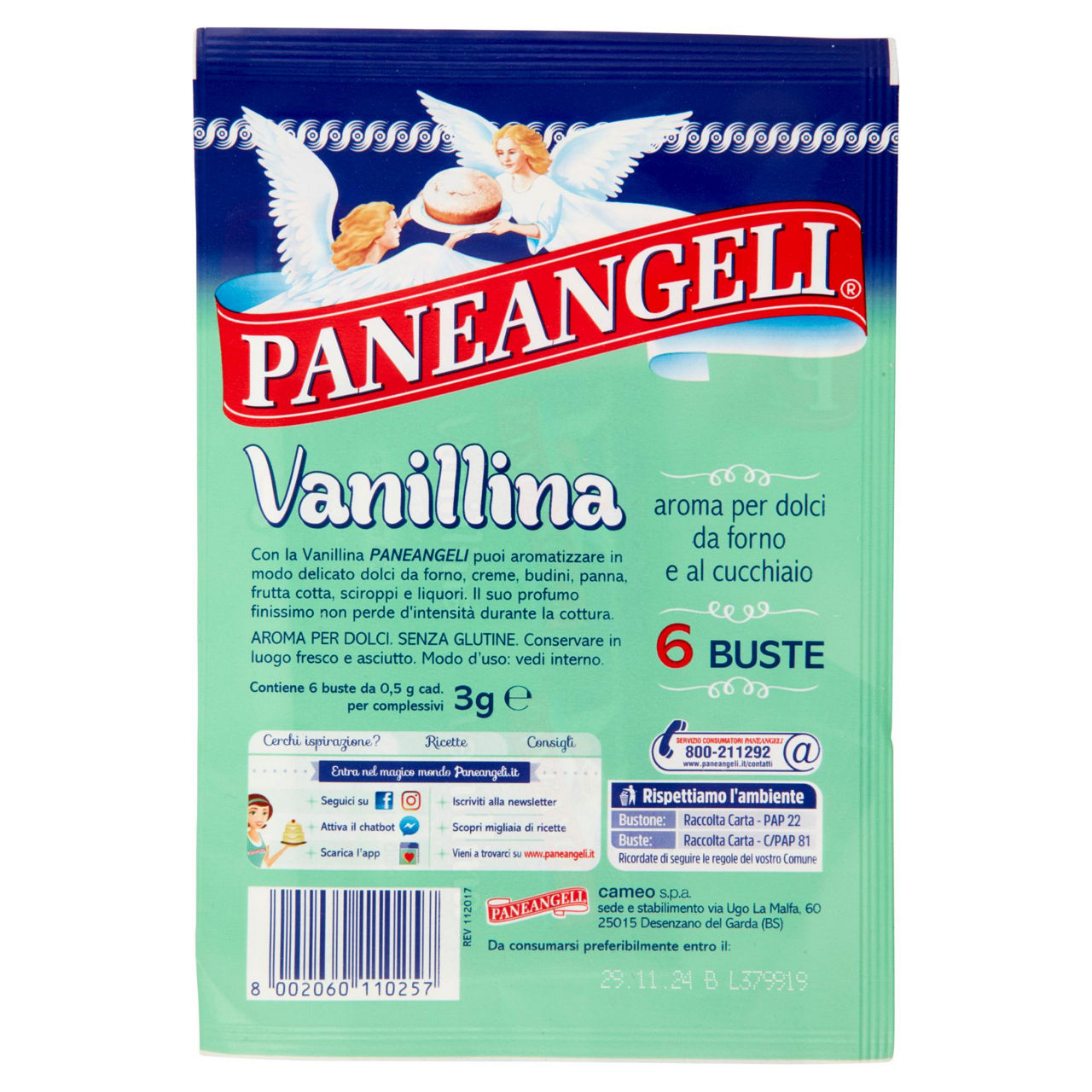 Aroma per dolci vanillina 6 pz 3 gr - Immagine 11