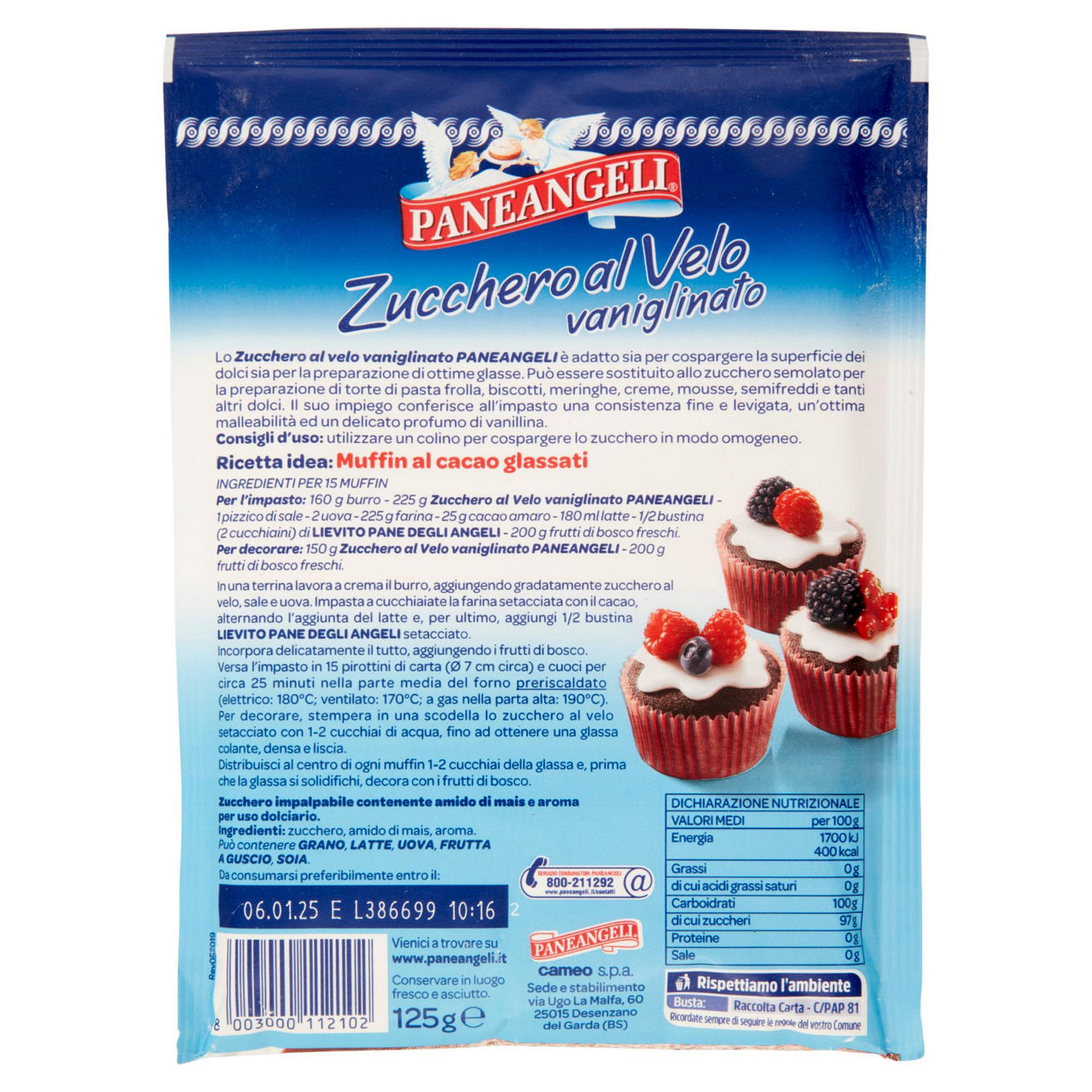 Zucchero a velo vanigliato 125 gr - Immagine 11