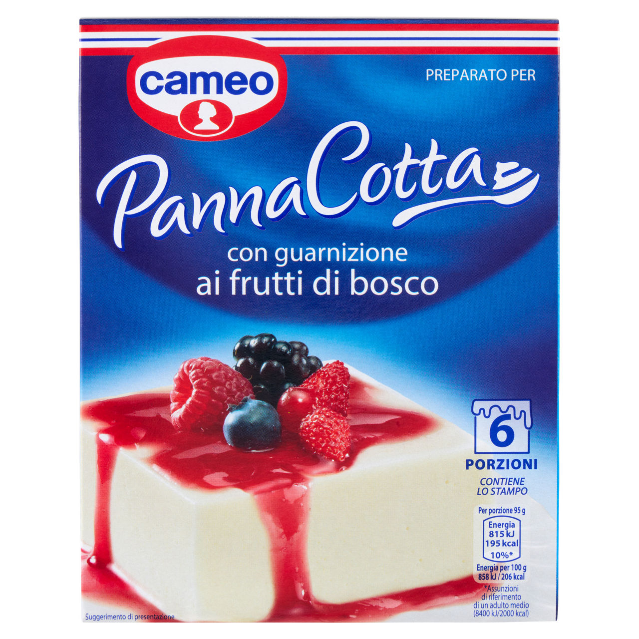 Preparato per panna cotta ai frutti di bosco 107 gr 
