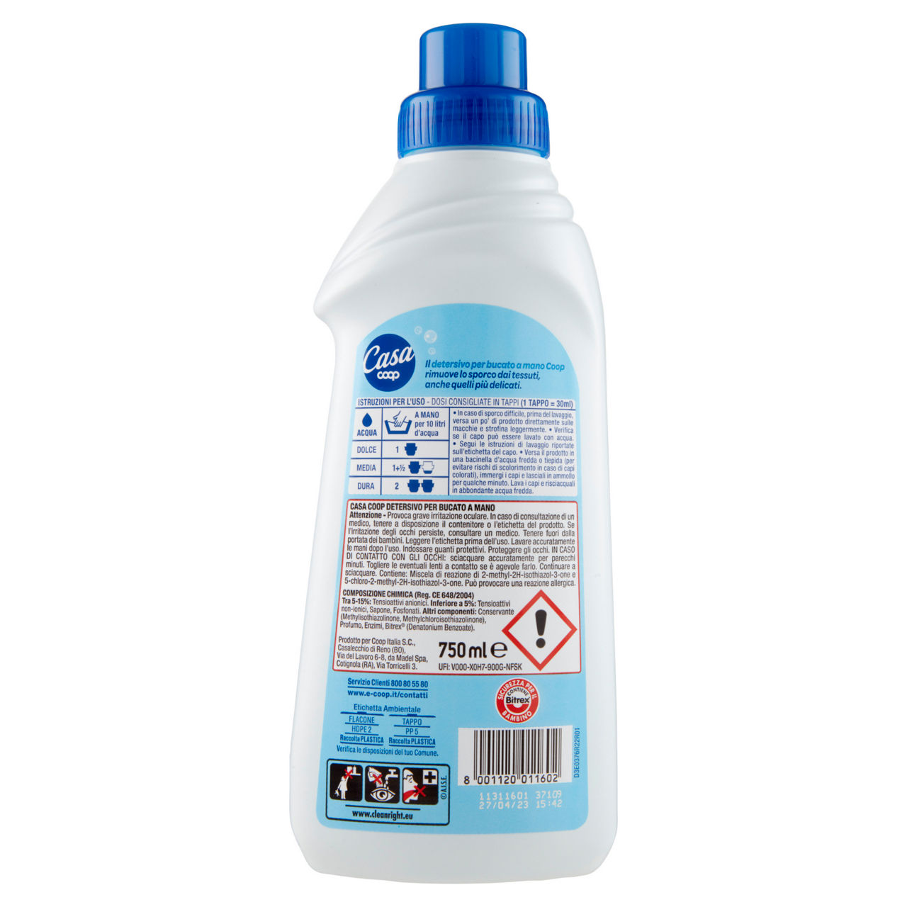 Detergente bucato a mano coop casa flacone ml.750 - Immagine 11