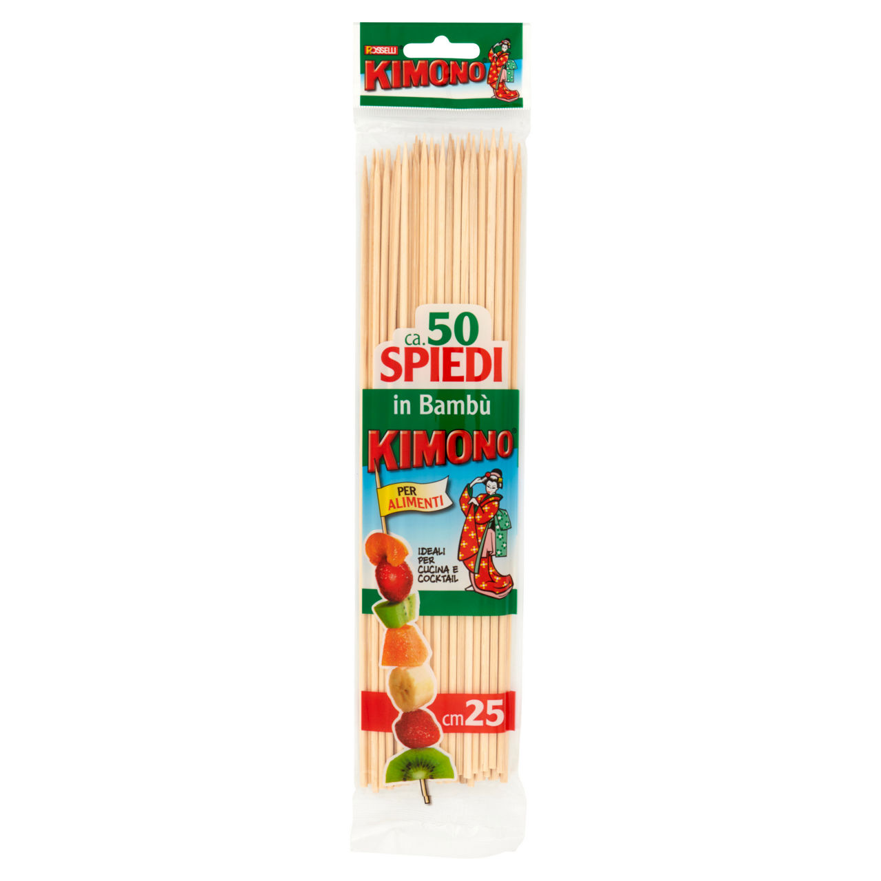 Spiedini kimono cm 25 bambu x 50 sacchetto pz 1