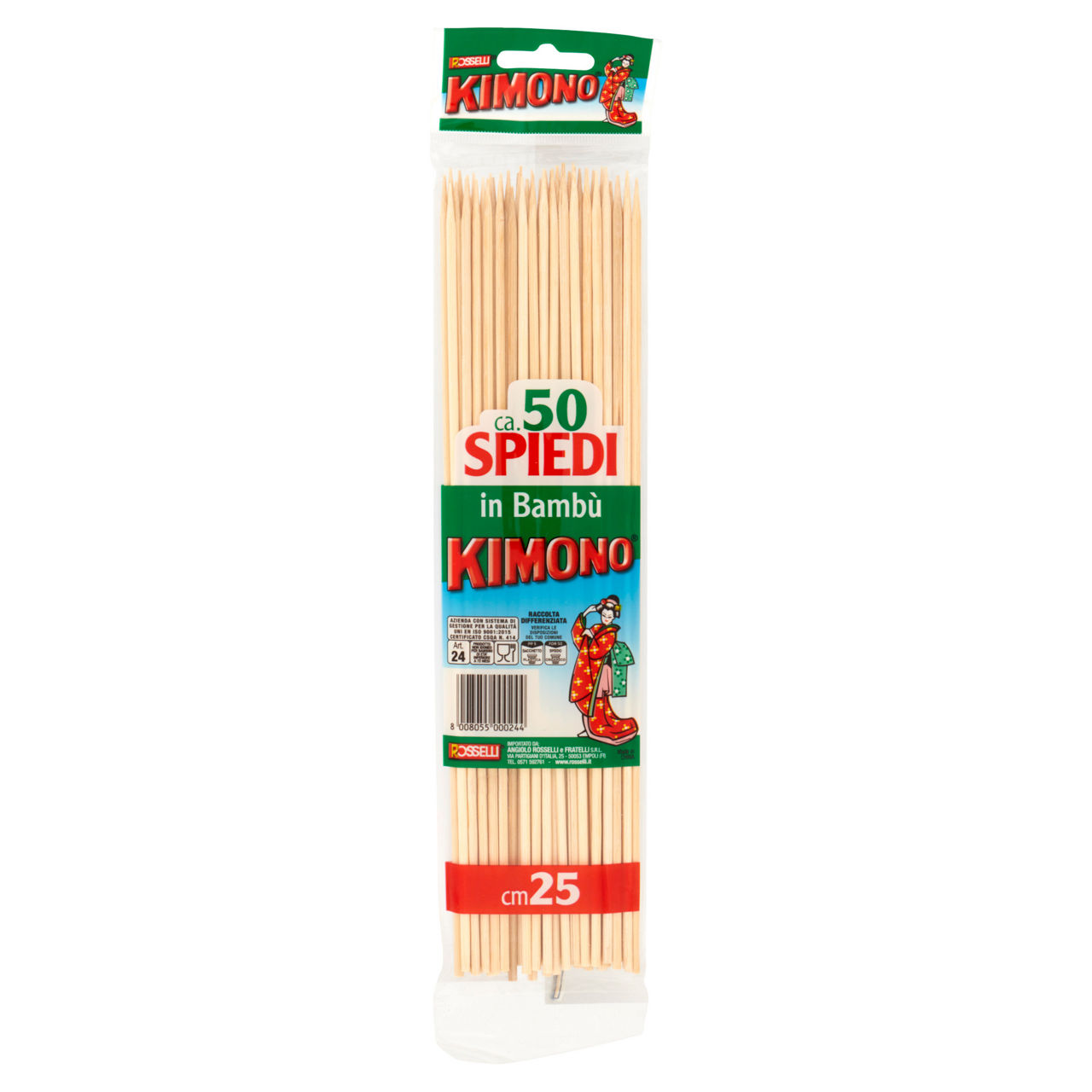 Spiedini kimono cm 25 bambu x 50 sacchetto pz 1 - Immagine 21