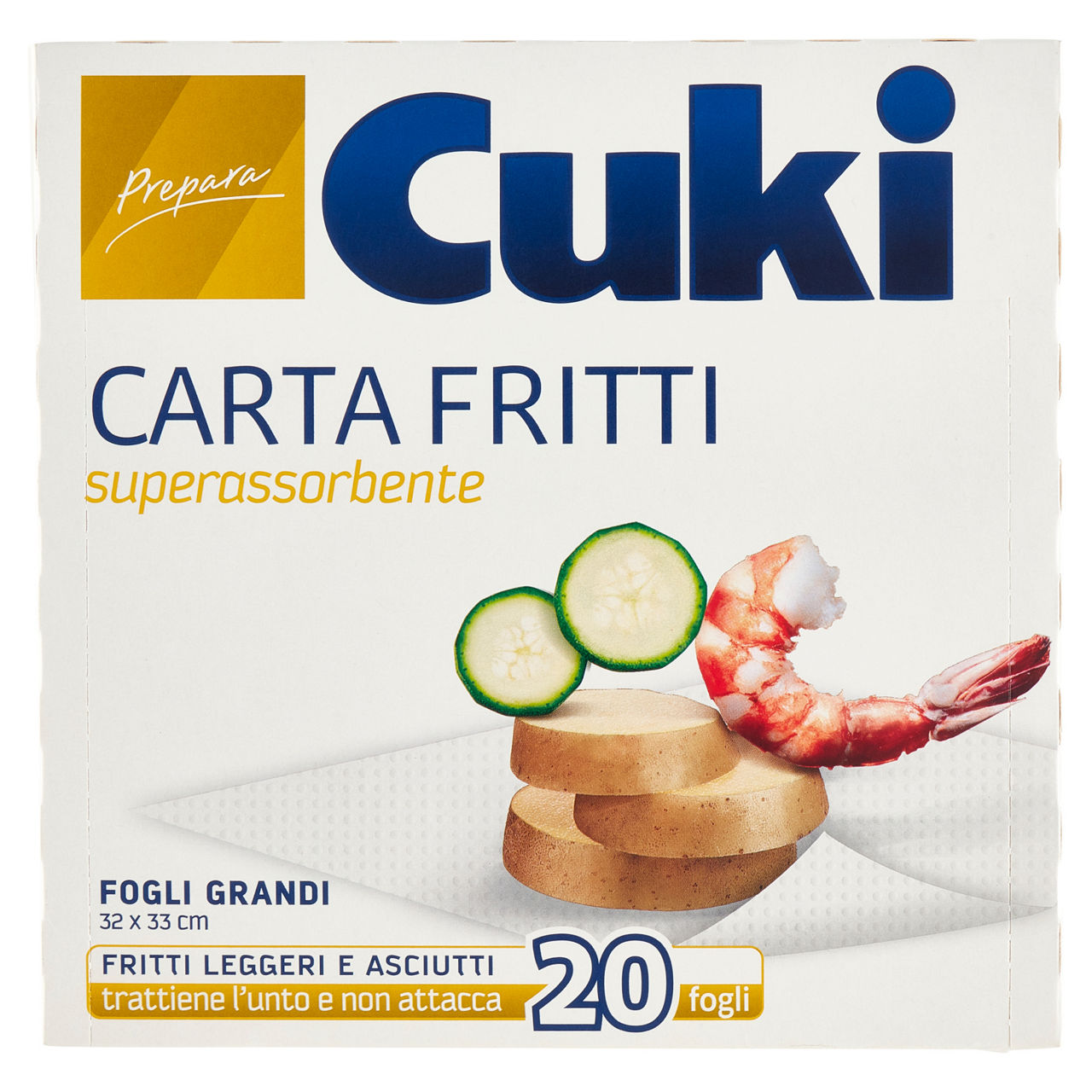 Carta per fritti 20 fogli