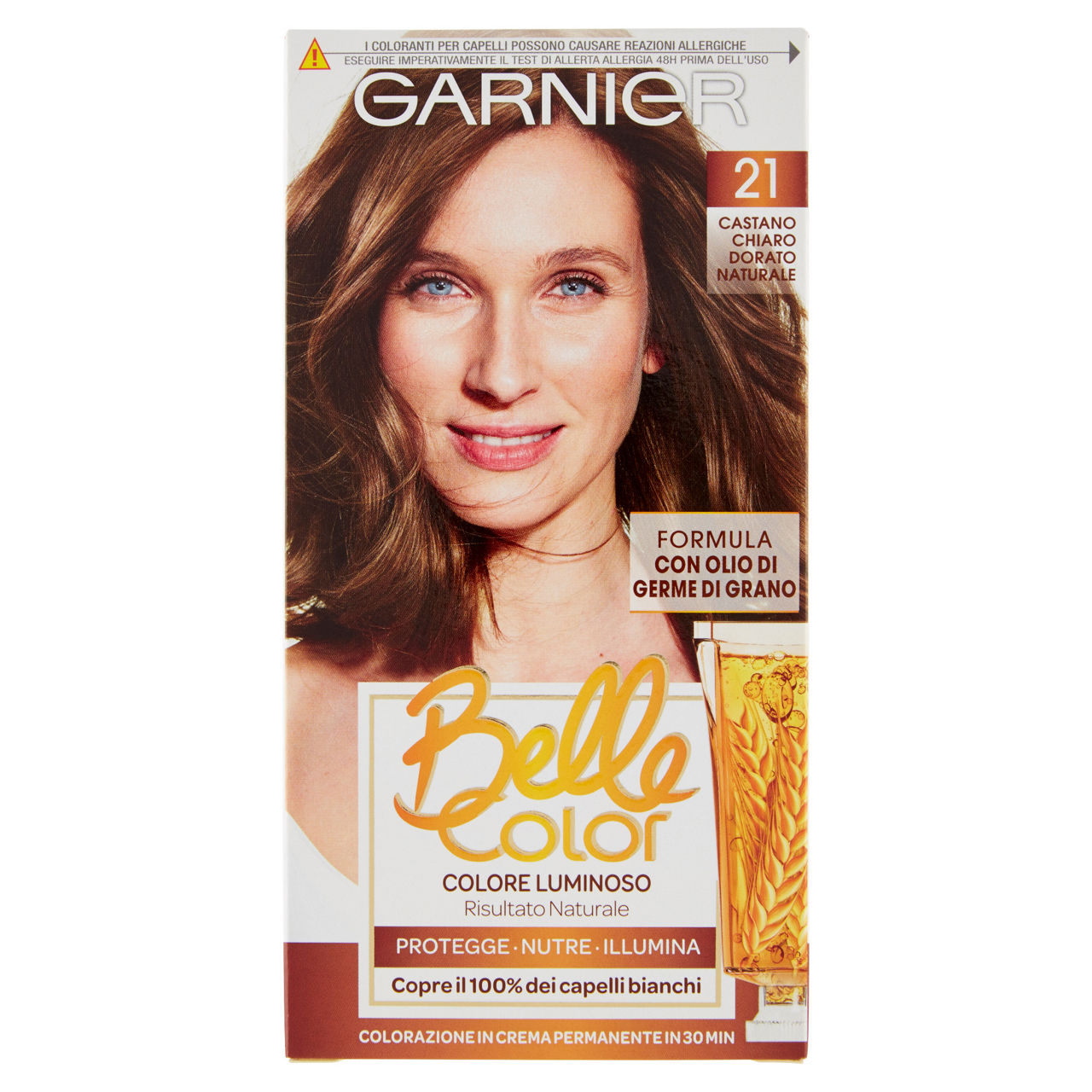 Colorazione per capelli n.21 castano chiaro dorato 1 pz
