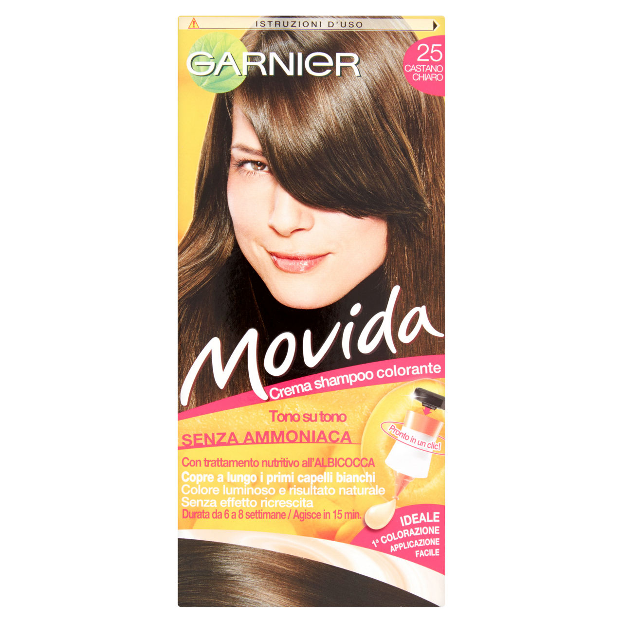 Movida crema colorante castano chiaro n 25 - Immagine 01