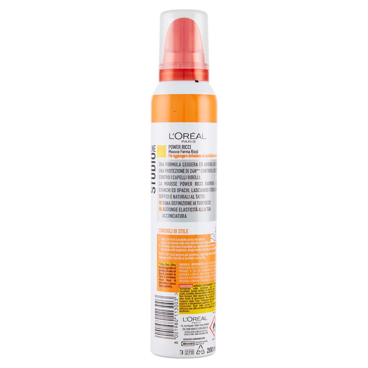 Studio line mousse forma ricci spray bombola ml.200 - Immagine 21