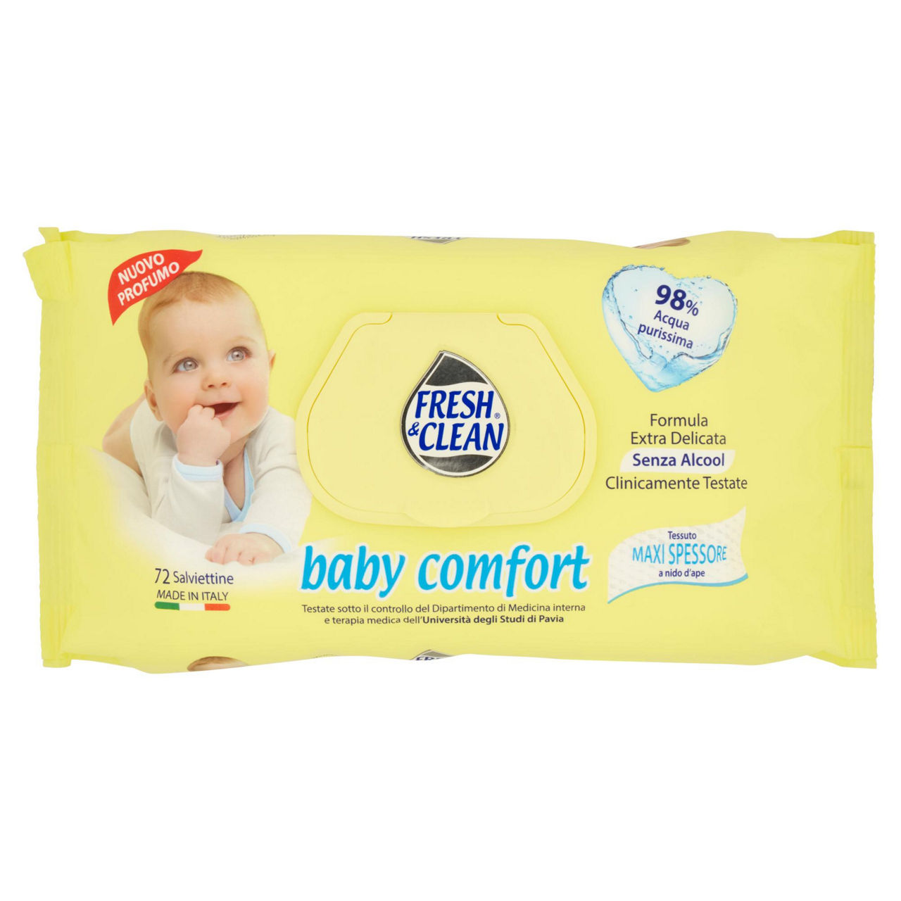 Salviettine Baby Confort 72 pz