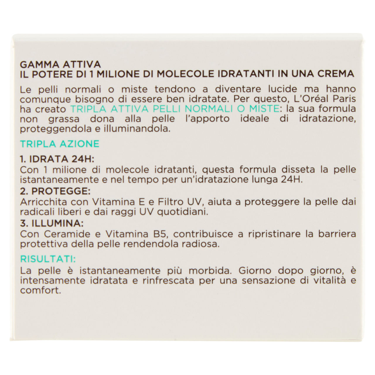 Crema viso idratante protettiva giorno tripla attiva pelli normali o miste 50 ml - Immagine 21