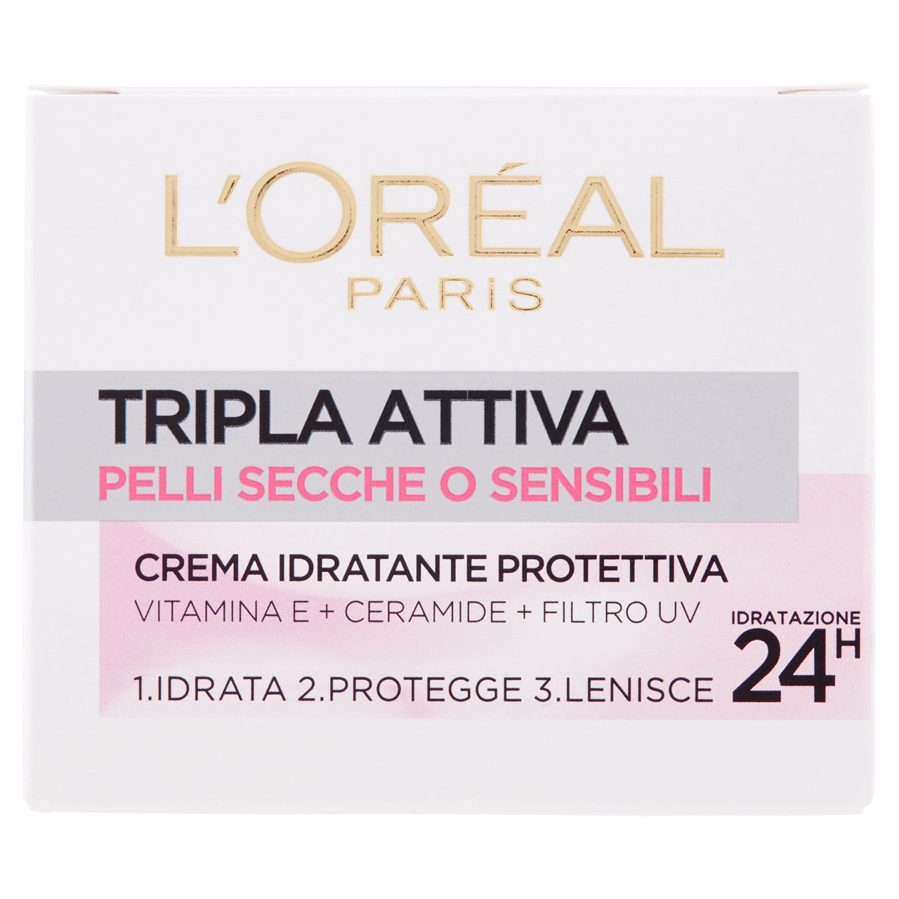 Crema viso idratante protettiva giorno tripla attiva pelli secche o sensibili 50 ml