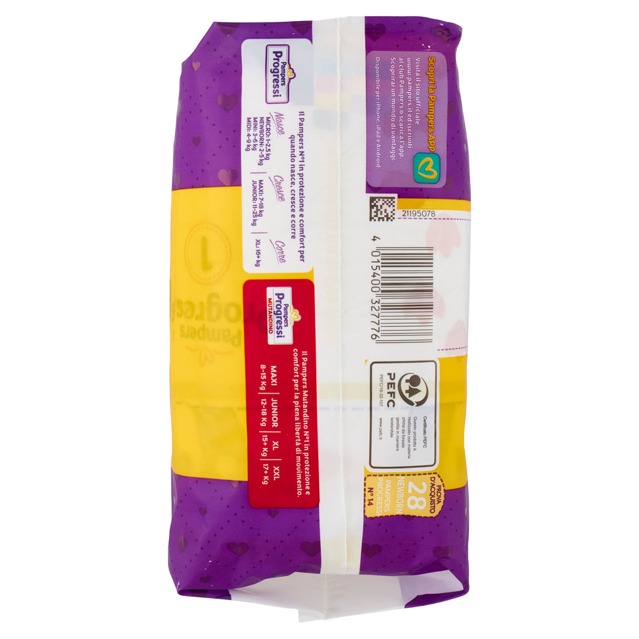 Pannolini pampers progressi newborn taglia 1 kg.2-5 cello pz.28 - Immagine 11