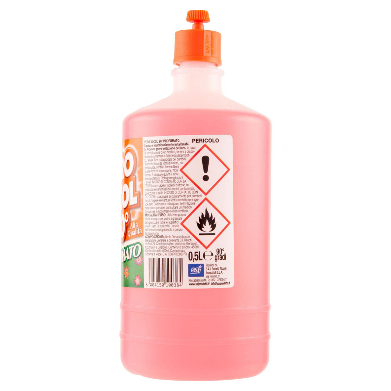 Alcool vero denaturato 90 gradi  con profumo lavanda colore rosso fl.ml.500 - Immagine 31