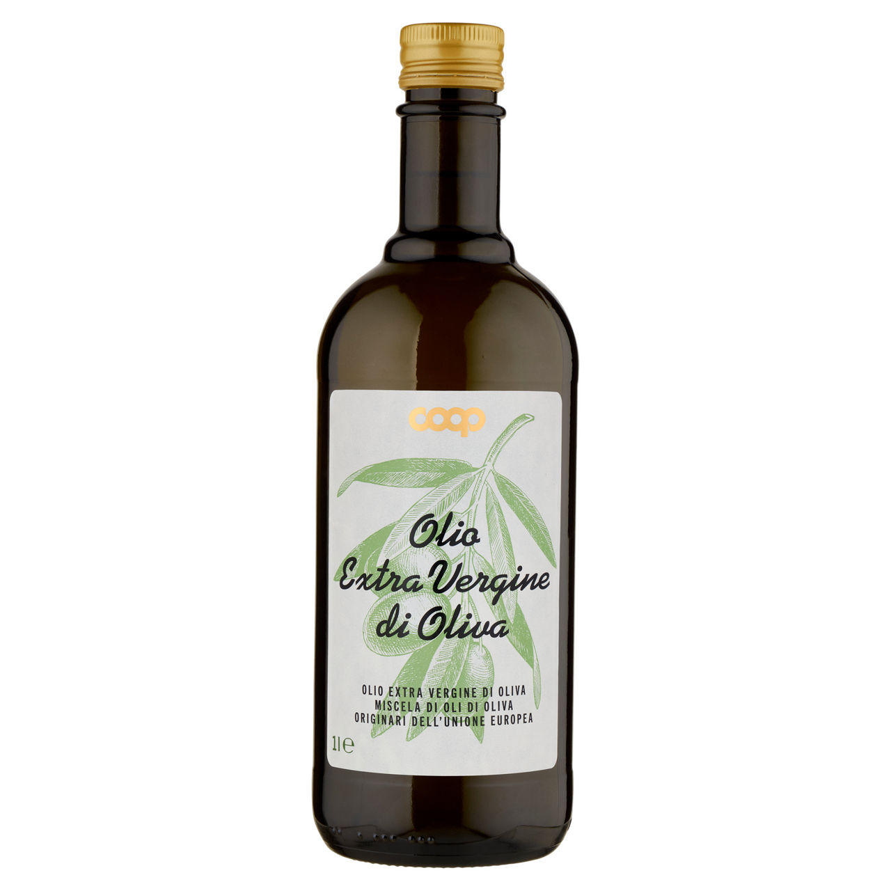 Olio extravergine di oliva delicato coop bottiglia l1