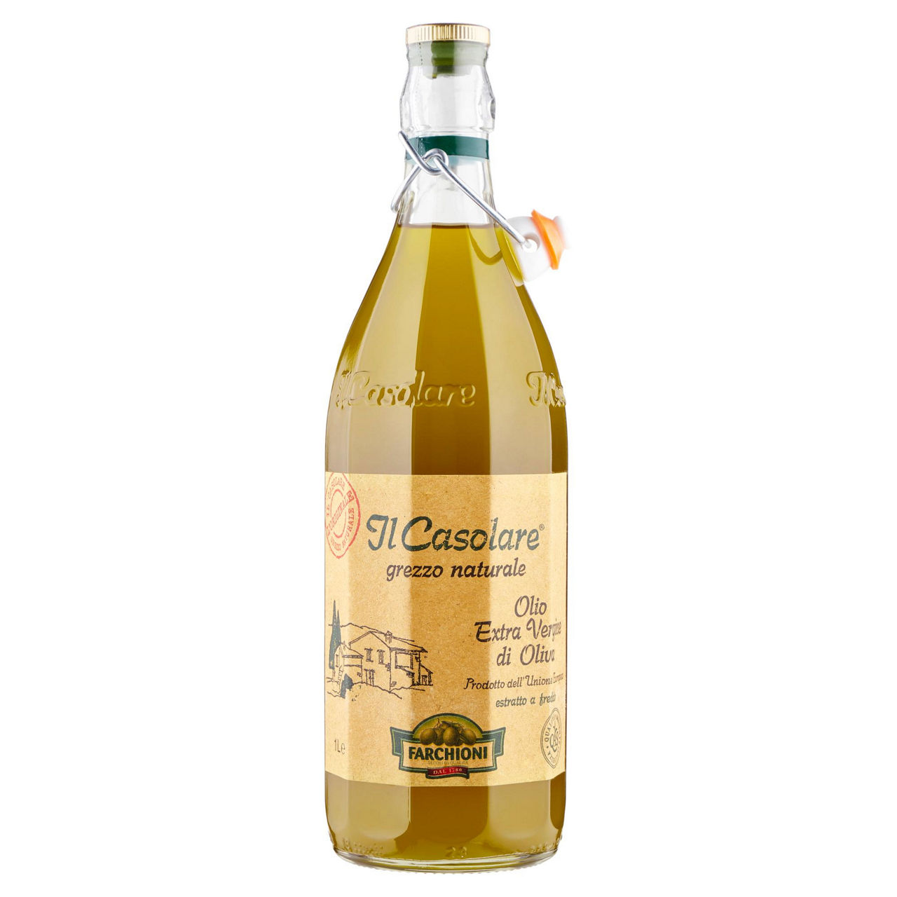Olio extra vergine di oliva grezzo naturale 1 lt - Immagine 01