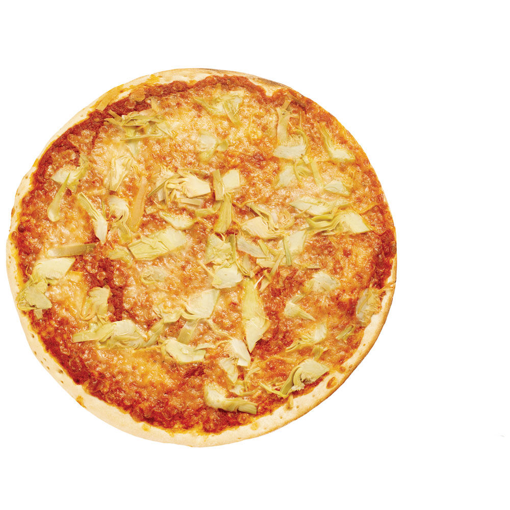Pizza ai carciofi a spicchi