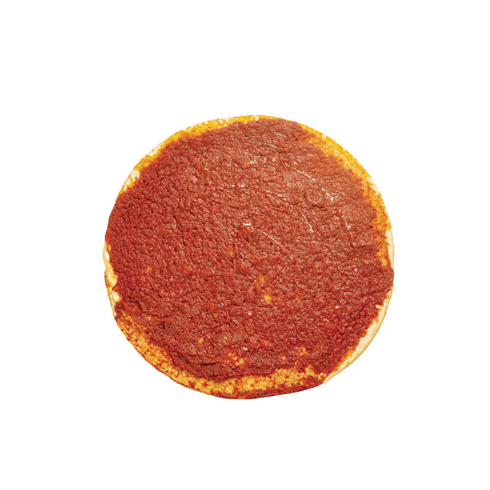 Pizza al pomodoro a spicchi