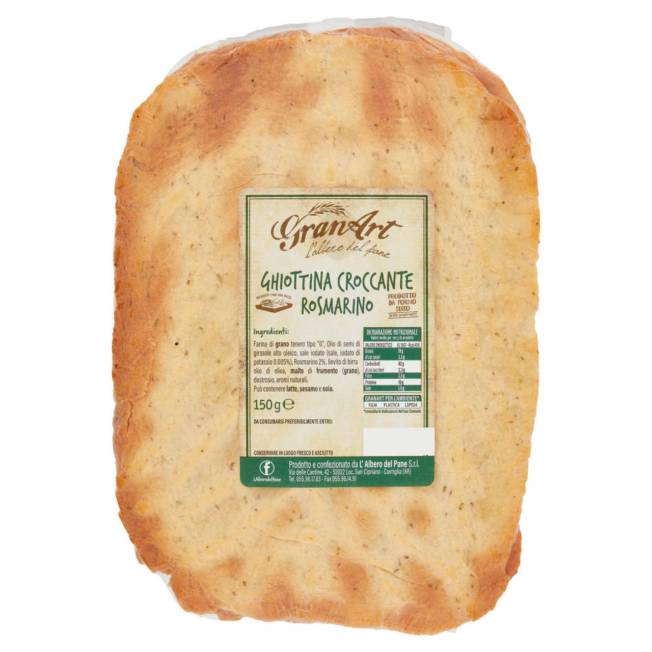 Ghiottina croccante rosmarino 150 gr