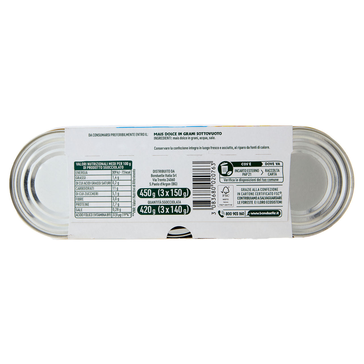 Mais dolce in grani 3 pz x 150 gr - Immagine 51